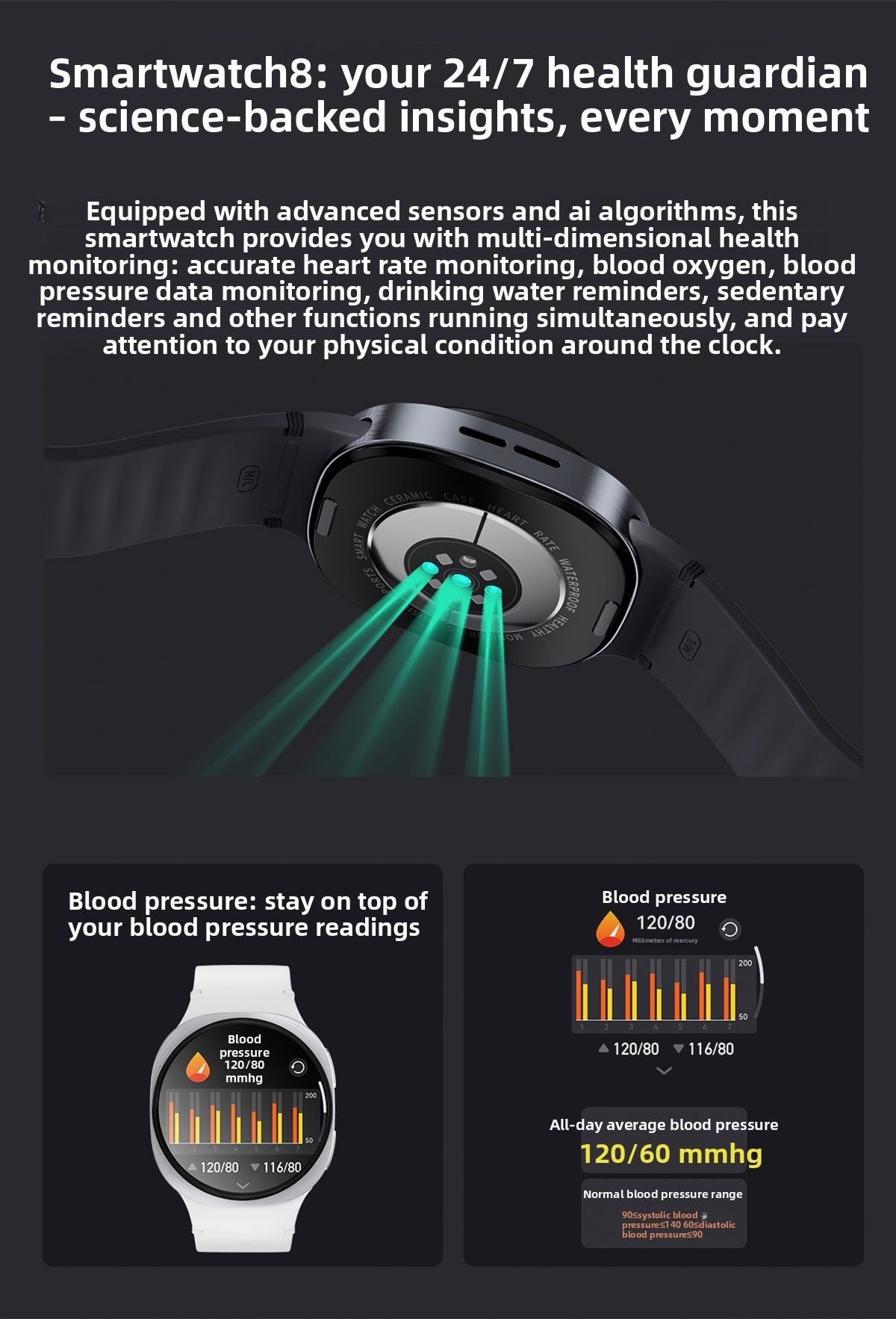 HD8 Mini Smart Watch Bluetooth Call True Heart Rate Step Sleep Monitoring Deep Waterproof Ladies Sports