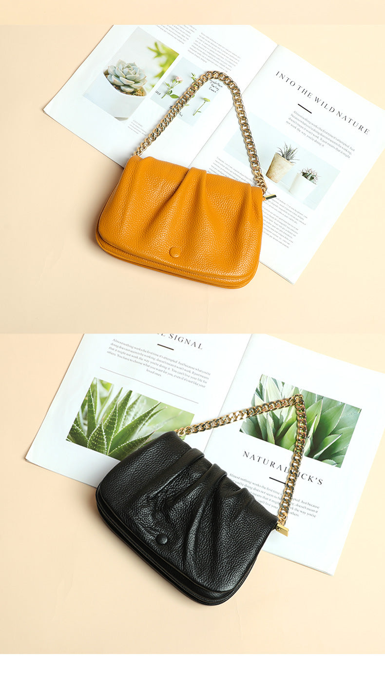 High-Quality Textured Wrinkled Cloud Bag for Women, New Fashionable Versatile Women's Bag, Daily Crossbody Bag, Stylish Single Shoulder Underarm Bag