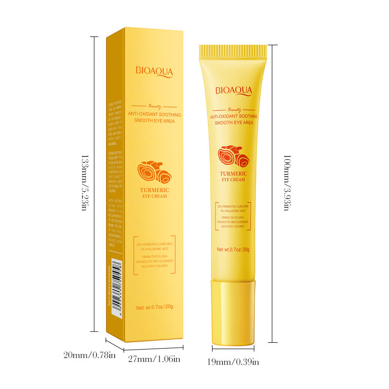BIOAOUA Turmeric Antioxidant Soothing Eye Cream Brightening, moisturizing and moisturizing eye cream   wholesale