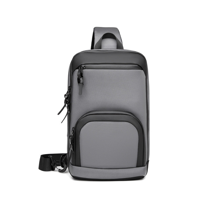 ozuko New Oxford Cloth Chest Bag Outdoor Men's Shoulder Bag Casual Waterproof Men's Bag Single Shoulder Crossbody Bag