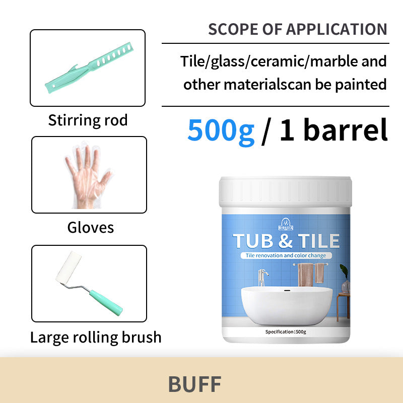 Tile Color Changing Paint Glass Ceramic Renovation Bathroom Water-Based Paint Indoor Tile Paint