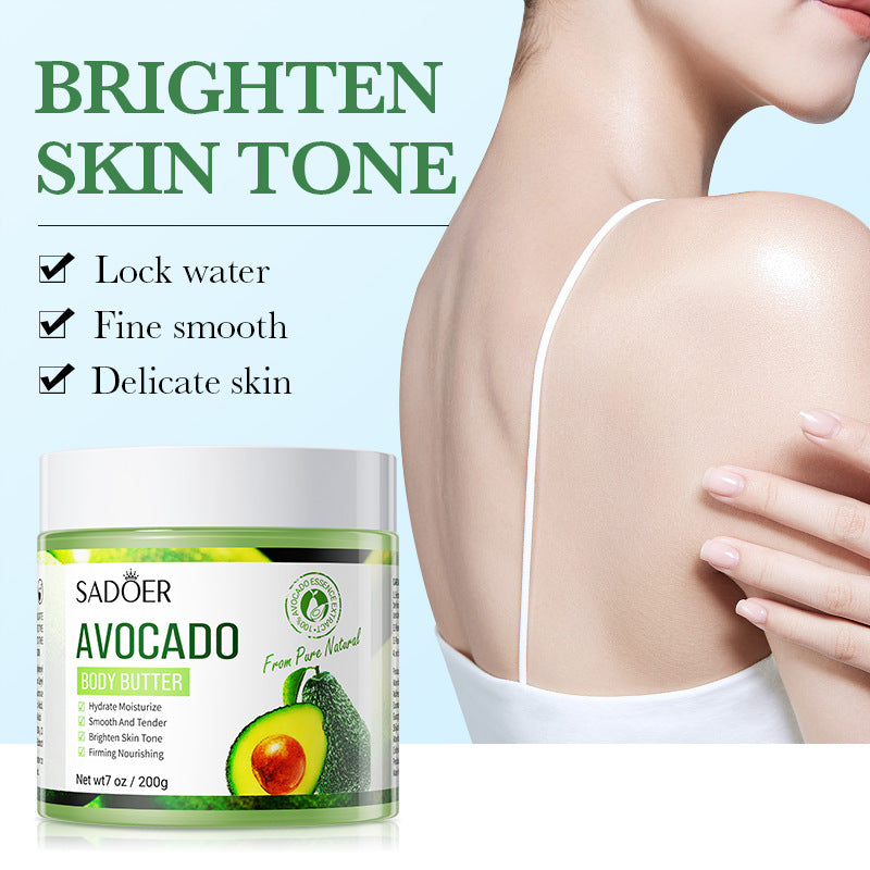 Plant Body Lotion SADOER Avocado Moisturizing Rose Butter Body Lotion  Wholesale