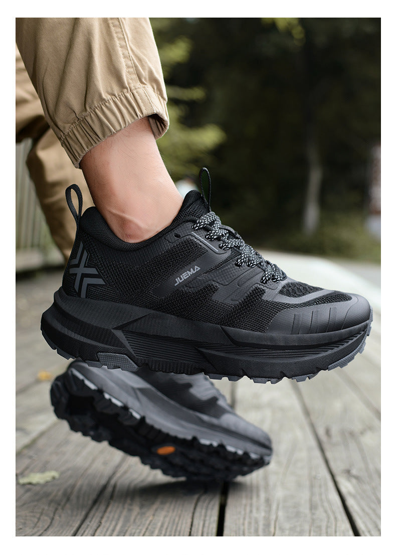 Large Size Men's Running Shoes Wear-Resistant Non-Slip Outdoor Hiking Shoes Breathable Versatile Shock Absorption High-Quality Sports Shoes