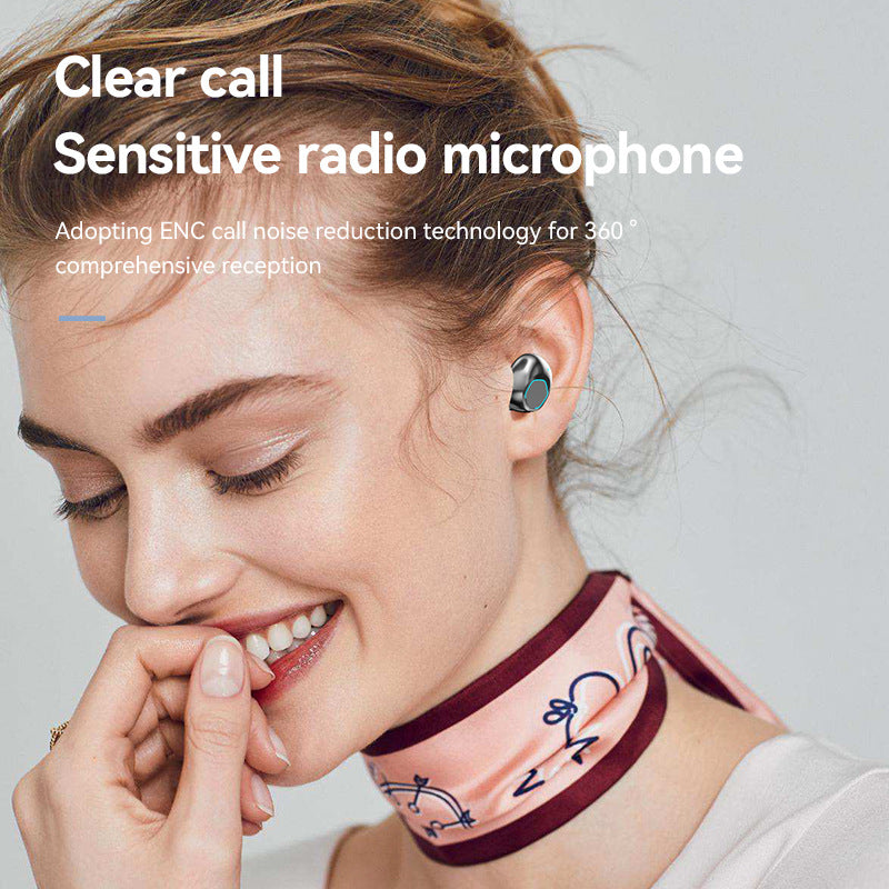 M48Digital Display Bluetooth Earbuds Ultra-Long Battery Life In-Ear Comfortable for Long Wear Private Model Wireless Bluetooth Earbuds Factory Wholesale