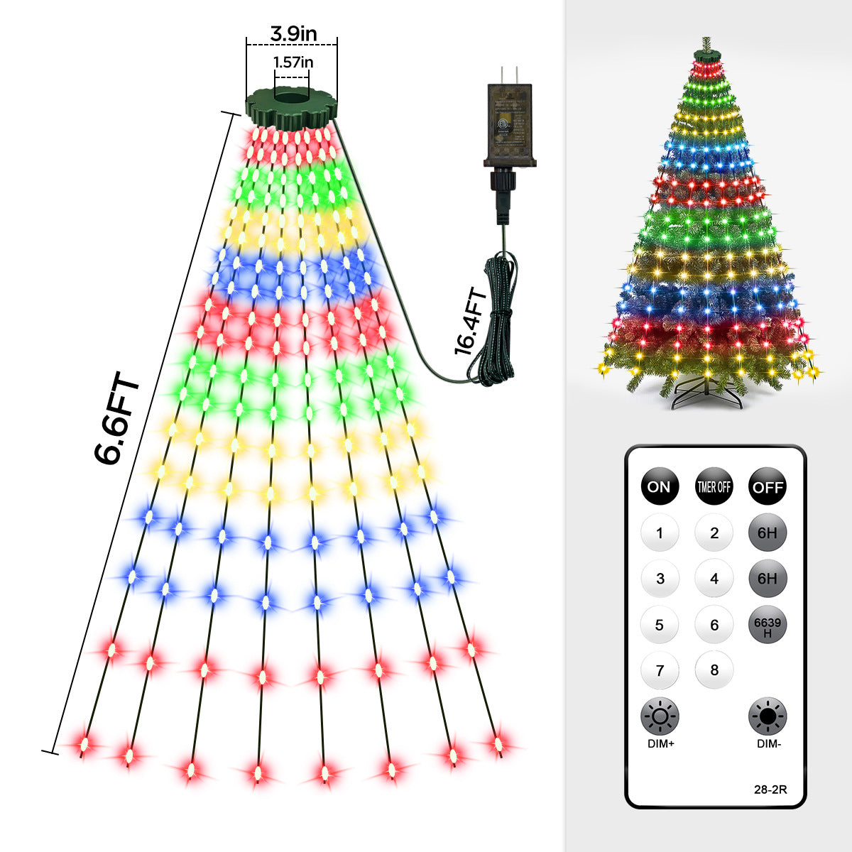 Christmas Tree Lights Christmas Garden Decoration Lights Colorful Lights String Lights Waterfall Tree Hanging Lights Christmas Bestsellers