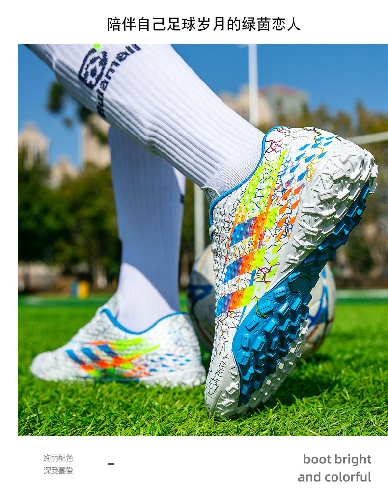 New professional football shoes for men and women AG Spike TF Broken Nail Youth Student Grassland Competition Training Shoes