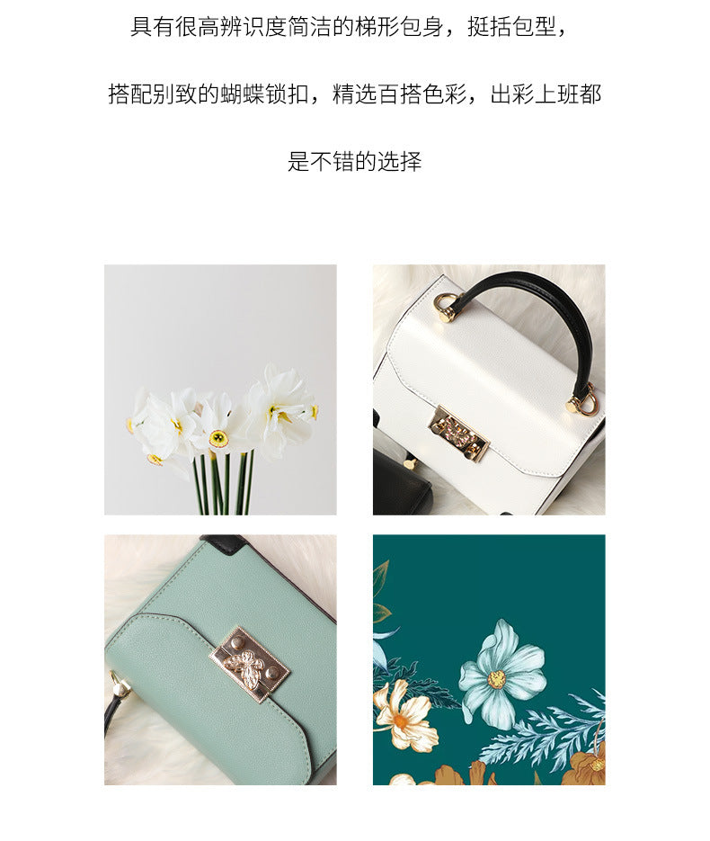 2024New Women's Small Square Bag Fashion Simple Shoulder Crossbody Bag Chain Bag Direct from Manufacturer