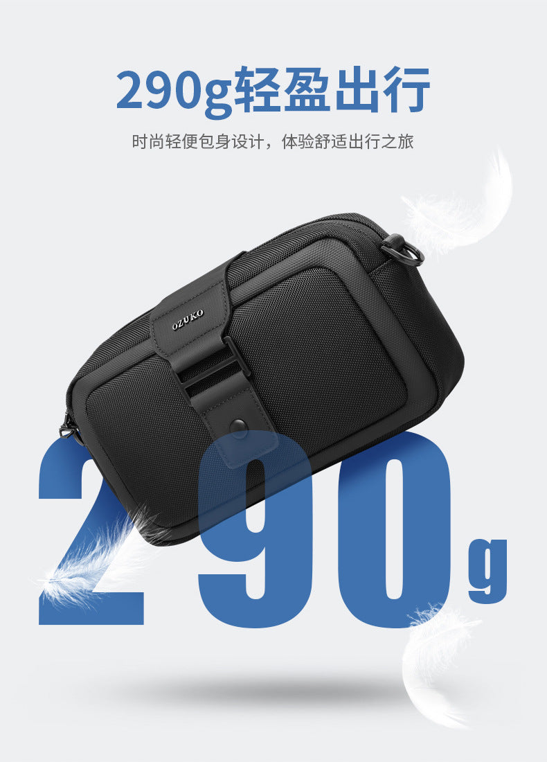 Men's Crossbody Bag High-End Single Shoulder Bag Portable Small Bag Waterproof Oxford Cloth Mini Men's Bag Trendy Style