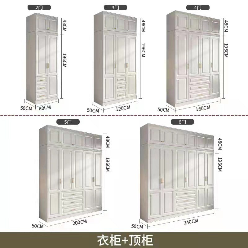90Corner Wardrobe for Home Bedroom, Suitable for Various Sizes, Dressing Table Integrated, Trendy Simple European Style Large Wardrobe