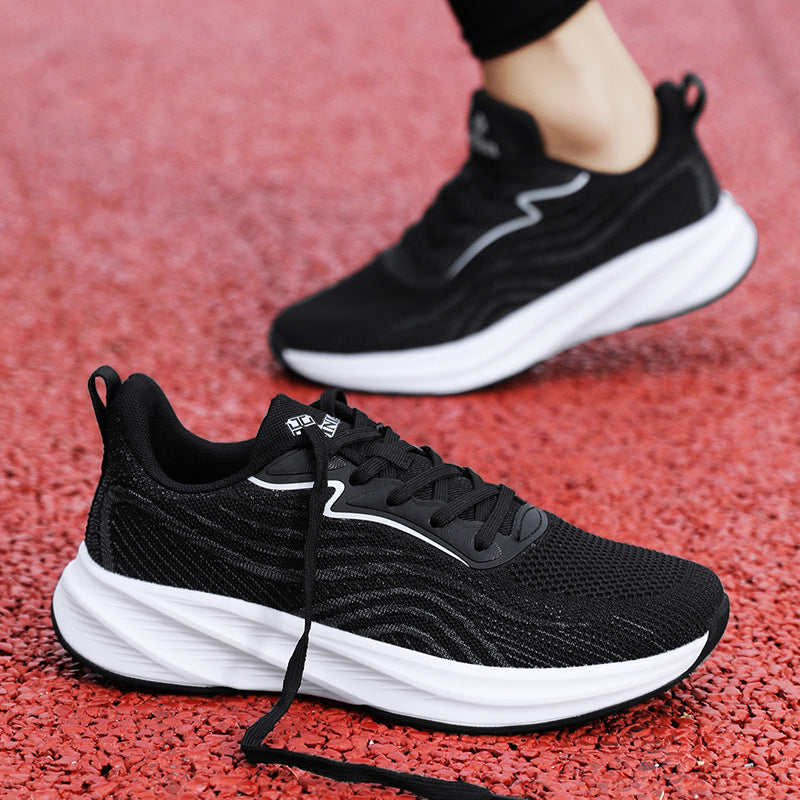 2024Chunxin Professional Running Shoes for Men and Women, Breathable Flyknit Mesh, Lightweight, Non-Slip, Student Physical Test Training Sports Shoes