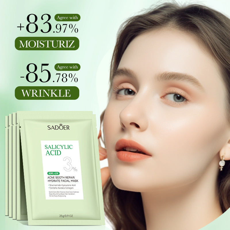 Salicylic Acid Mask SADOER Anti-acne Soothing Skin Rejuvenation Hydrating Anti-acne Mask  Wholesale