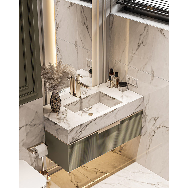 Factory Direct Selling Hotel Sink Cabinet Wall Cabinet Bathroom Vanity Set Waterproof Modern Triangle Mirror Cabinet White Color