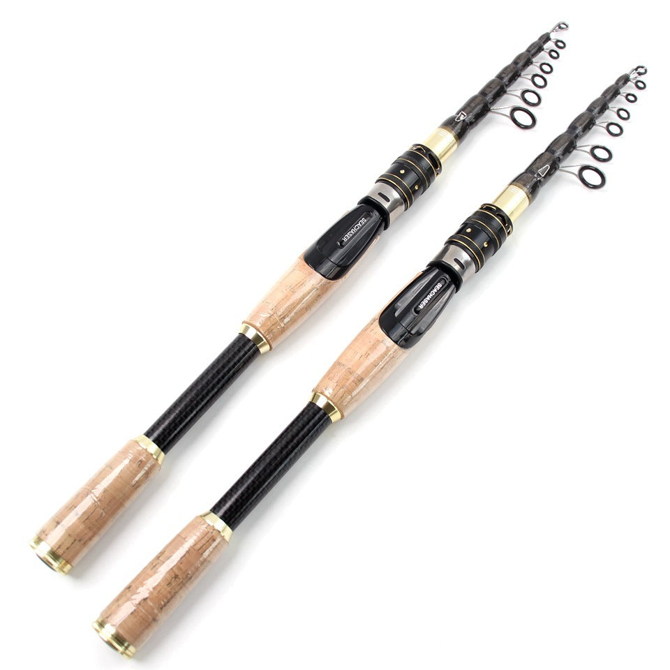 Manufacturer Wholesale Dropshipping Fishing Gear Ultra Short Portable Fishing Rod Small Sea Rod Carbon Fiber Fishing Rod Telescopic Lure Rod