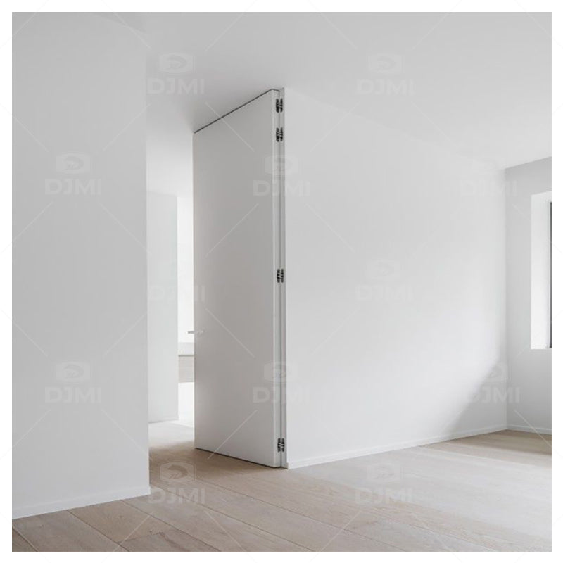Modern Latest Design Aluminum Hidden Frame Interior Wooden Door Invisible Hinge Interior Sliding Wooden Door