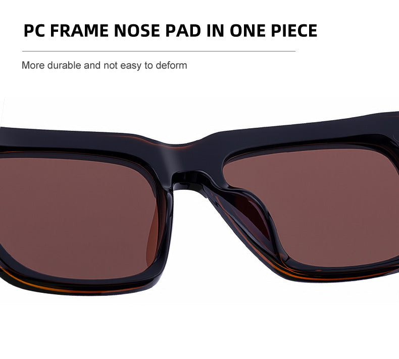 Men's Square Frame Polarized Sunglasses2025European and American retro high-end sun protection sunglasses for driving