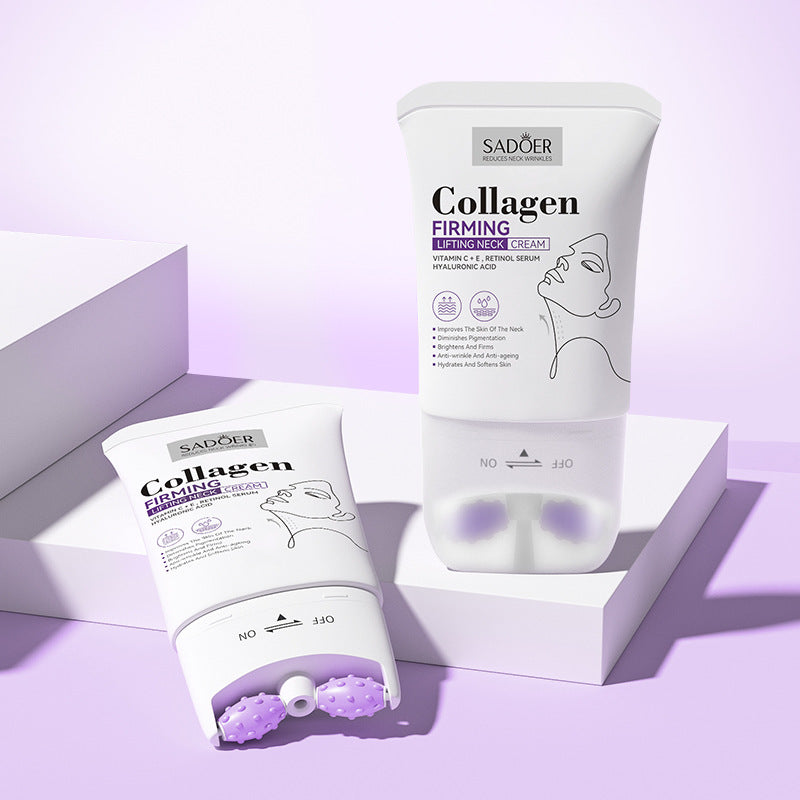Collagen Neck Cream110ml SADOER Firming Roller Neck Lifting Cream  Wholesale