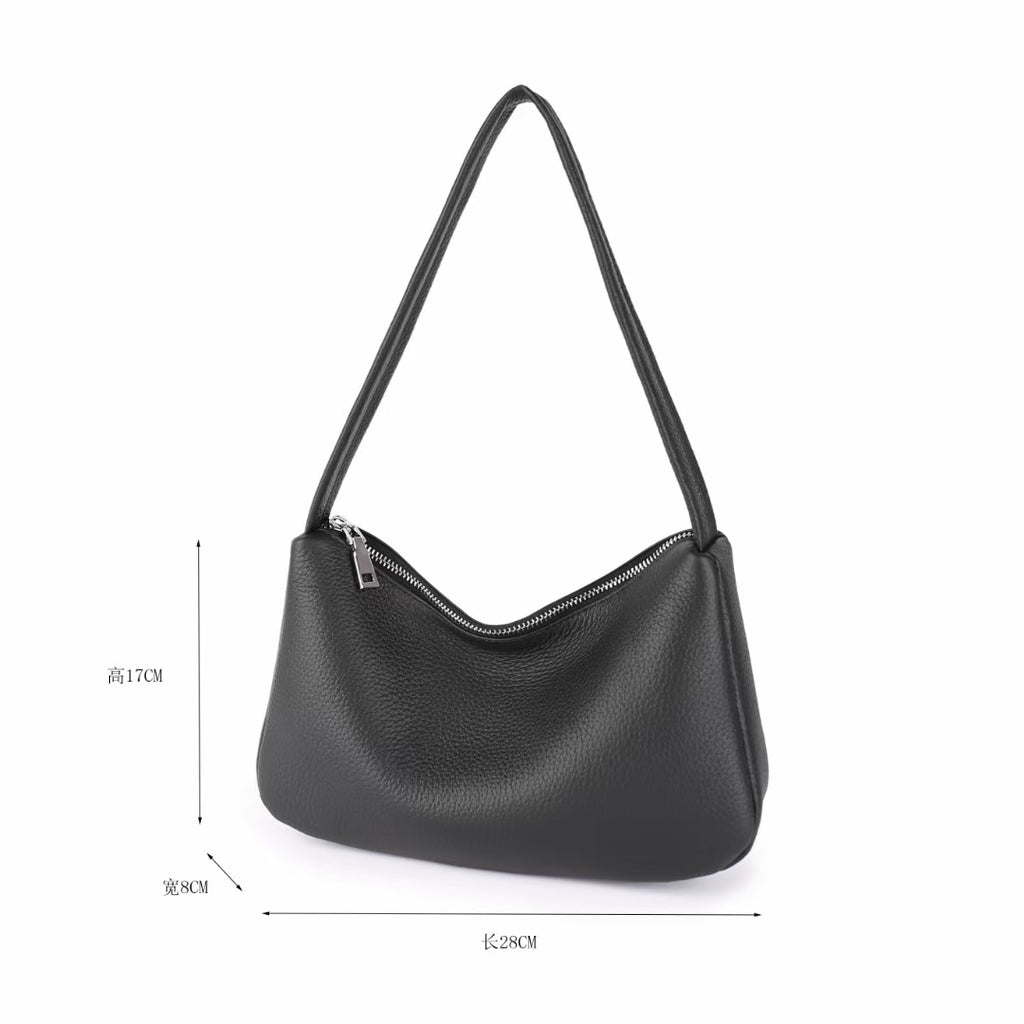 Guangzhou Luggage2025New Niche Simple Women's Bag Summer Versatile High-End Large Capacity Genuine Leather Underarm Bag