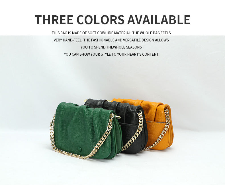 High-Quality Textured Wrinkled Cloud Bag for Women, New Fashionable Versatile Women's Bag, Daily Crossbody Bag, Stylish Single Shoulder Underarm Bag