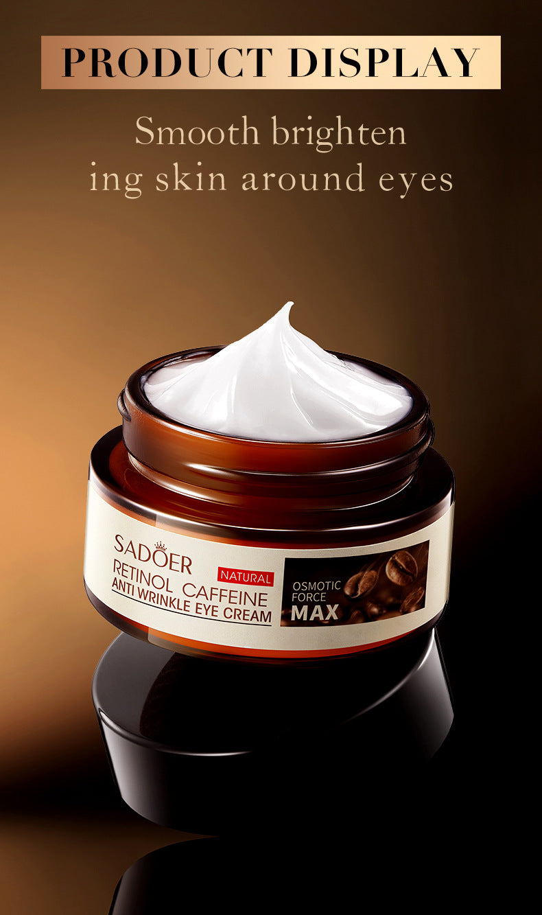 Retinol Caffeine Eye Cream SADOER Improve Dark Circles, Eye Wrinkles, and Eye Bags  Wholesale