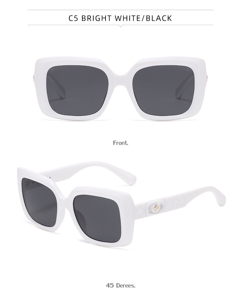 2025New European and American Fashion Square Frame Sunglasses for Women High-end Sunglasses Wholesale sunglasses