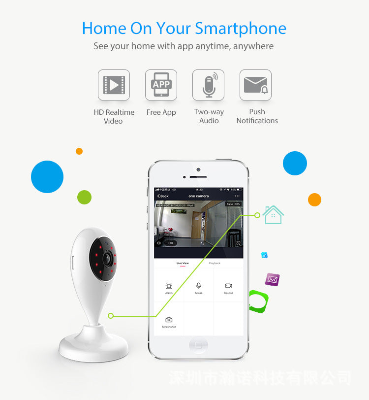 Surveillance Camera Small Water Drop Mobile Phone Remote HD Smart Selection for Home Use1080P Hd wifi Wireless Network