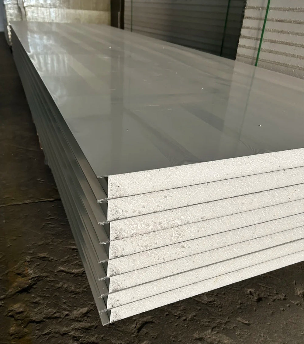 Handmade Customizable Calcium Silicate Board Surface Magnesium Rock Wool Board Hollow Glass A2 Fireproof Cold Rooms Workshops