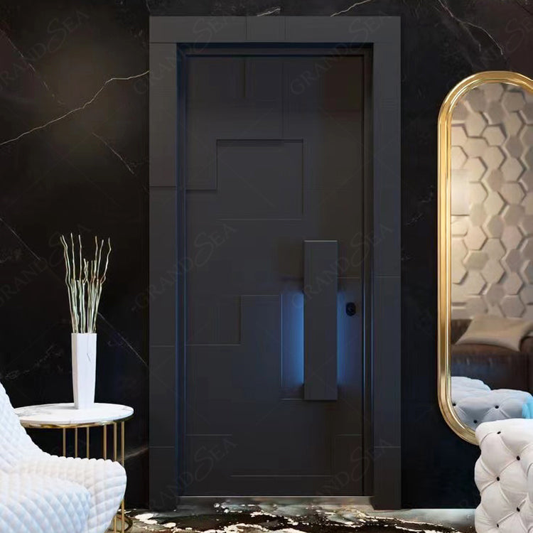 Modern Style Interior Stainless Steel Door Double Swing Open High Security Steel Door