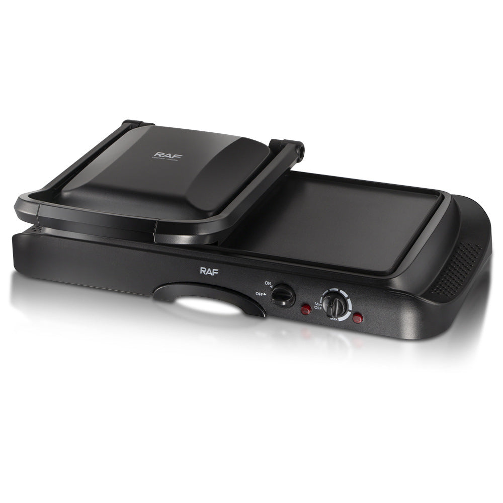 RAF European Standard Grilling Steak Device Double-Sided Constant Temperature Iron Plate BBQ Meat Machine Professional Steak Machine for Home Use R.2695