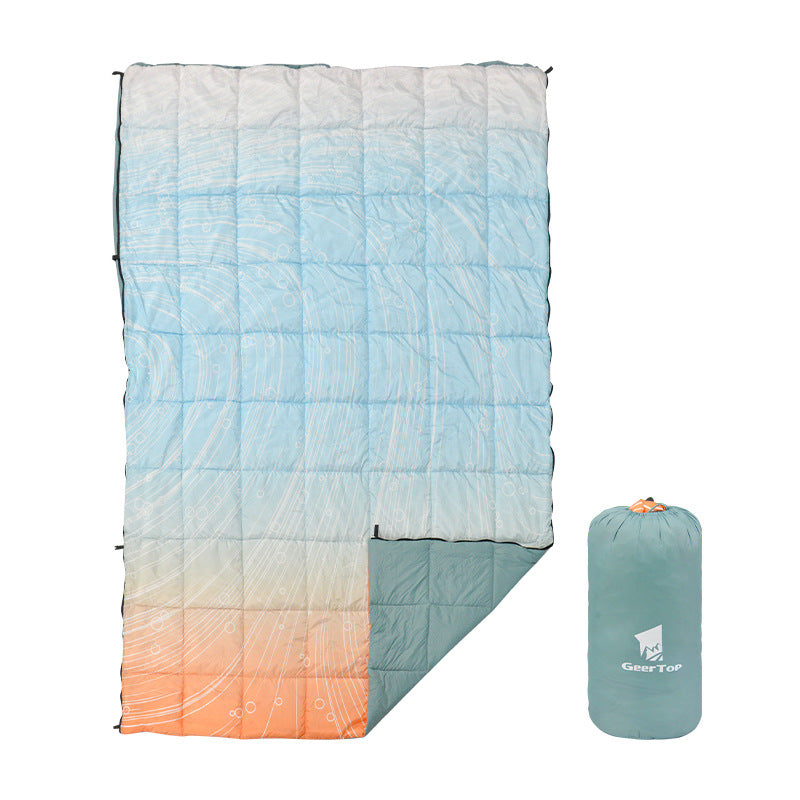 New Adult Camping Sleeping Bag Winter Camping Travel Cold-Proof Down Warm Quilt Home Nap Blanket