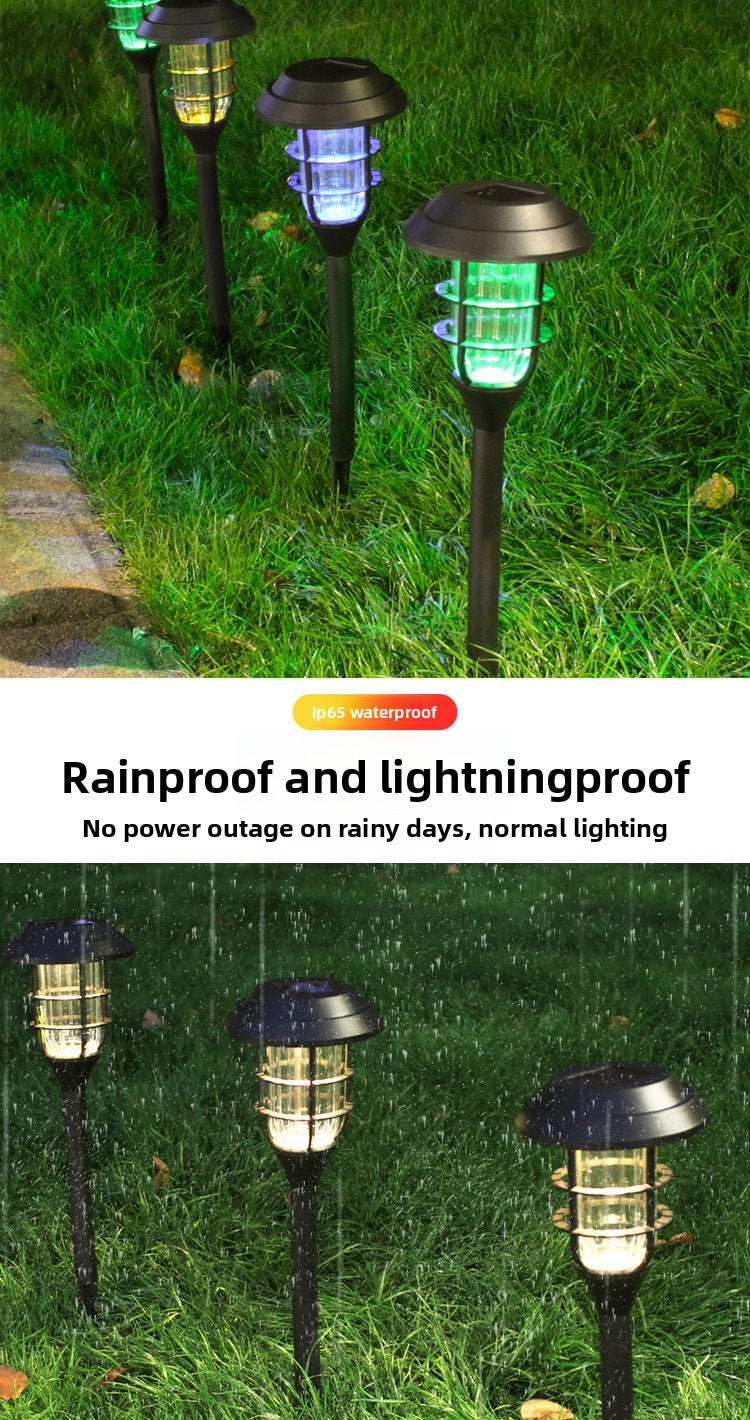 Solar Lamp LED Outdoor Lawn Light Ground Plug Villa Courtyard Light Landscape Light Waterproof Garden Light