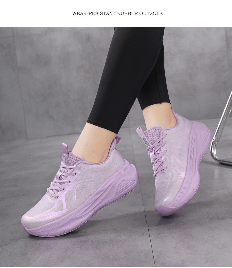 Professional Running Shoes for Men and Women, Spring and Summer New Soft Sole, Lightweight, Shock Absorption, Breathable, Jump Rope, Non-Slip, Marathon Walking Shoes