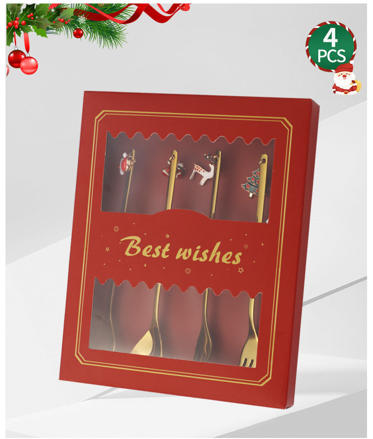 Pendant Jewelry Small Spoon DIY Coffee Children's Dessert Stirring Stick Ice Cream Popsicle Christmas Gift Tableware Spoon