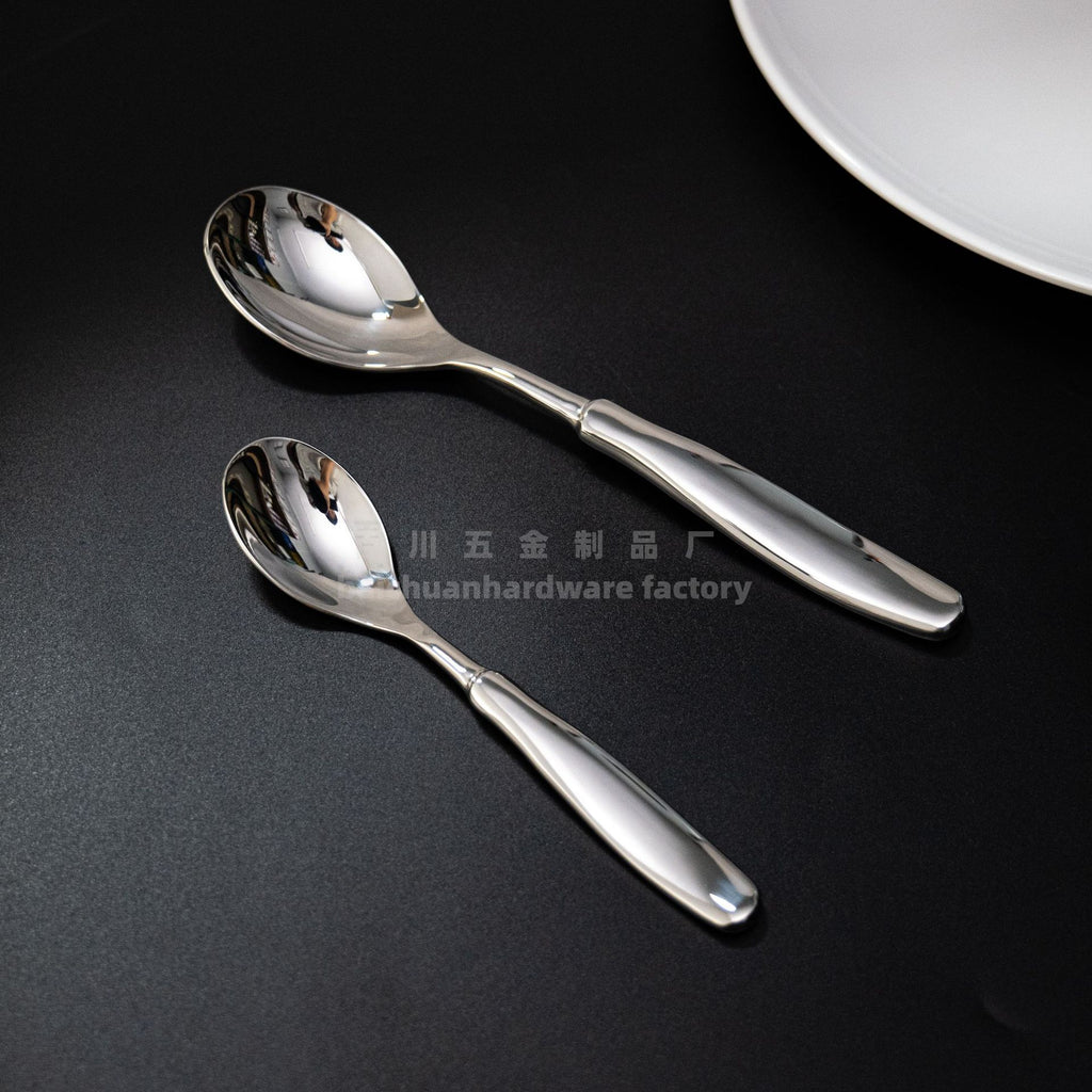 304Stainless Steel Knife Fork Spoon Thickened Tableware Western Hotel High-end Aesthetic Steak Knife Fork Spoon Forged Design
