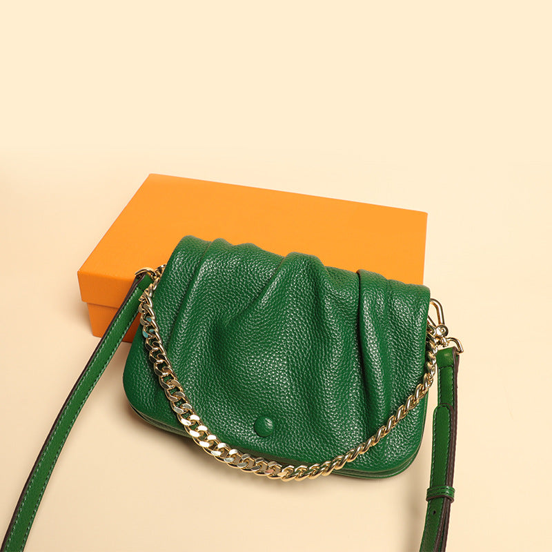 High-Quality Textured Wrinkled Cloud Bag for Women, New Fashionable Versatile Women's Bag, Daily Crossbody Bag, Stylish Single Shoulder Underarm Bag