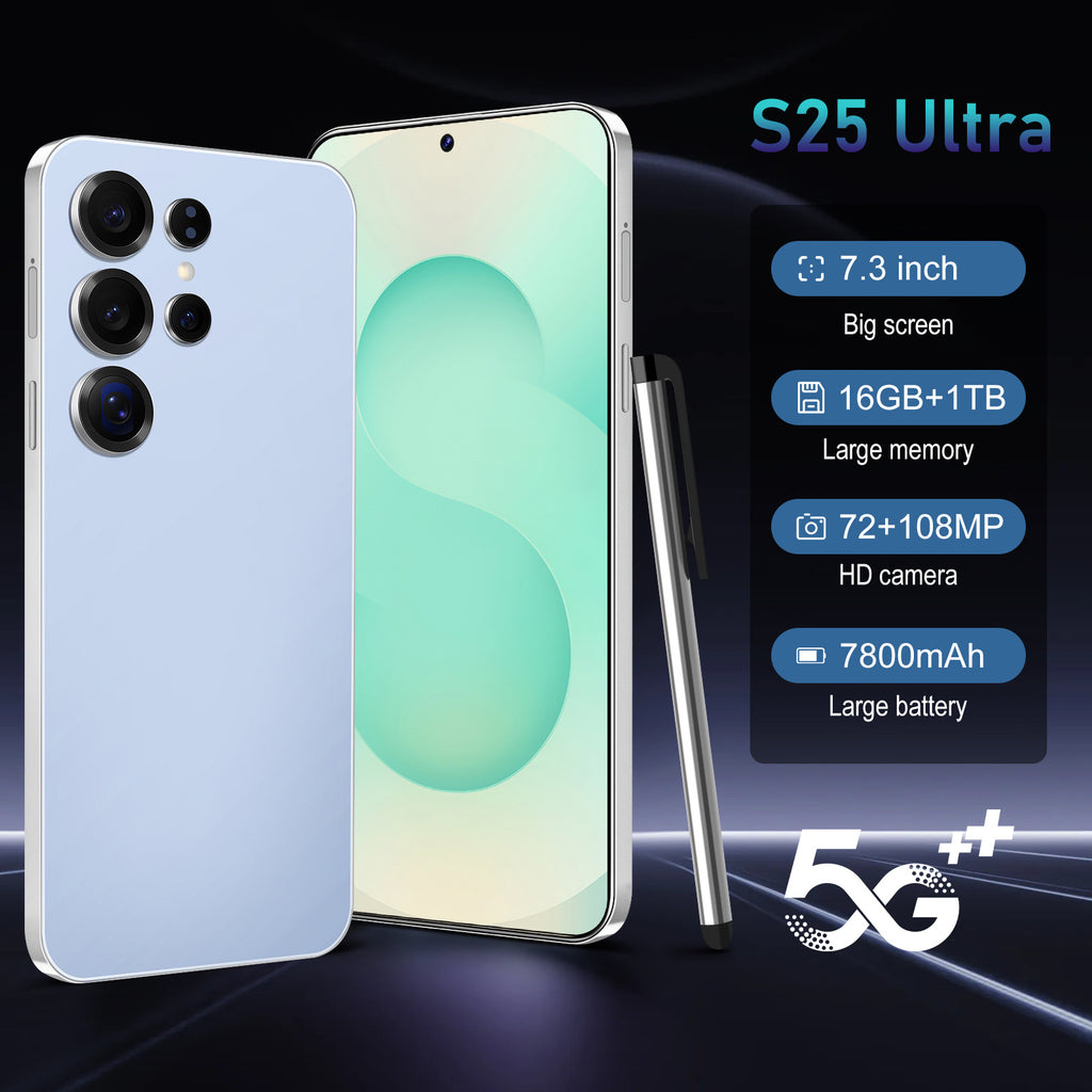 S25 Ultra Mobile Phone External Pen Large Screen Android15New Hot-Selling Bestseller5G Smartphone