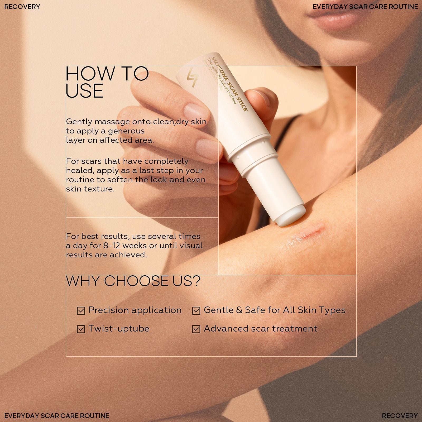 Silicone Scar Stick SILICONE SCAR STICK Acne Marks and Pits Care Lightening Cream Silicone Scar Gel