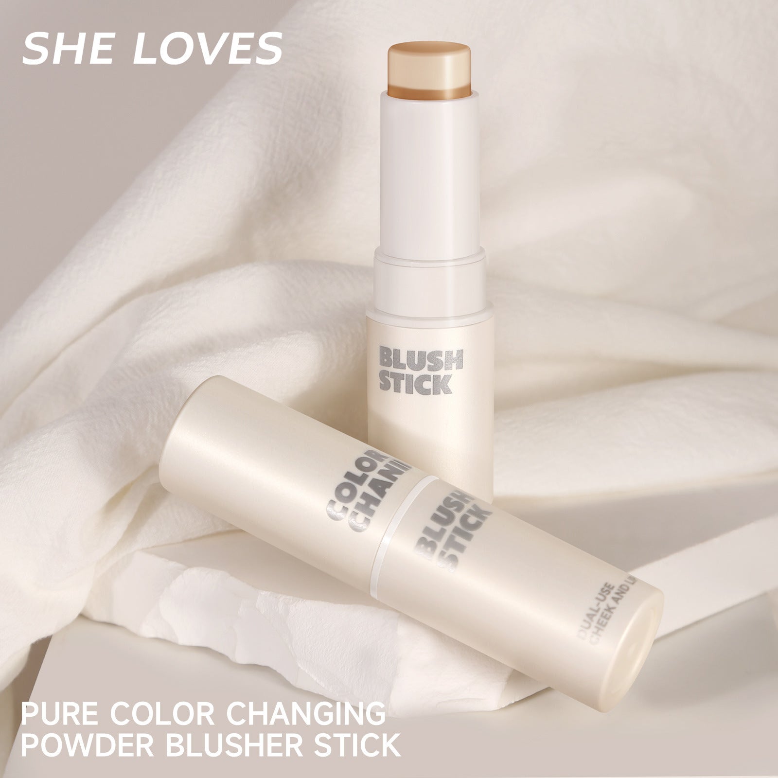SHELOVES Temperature Changing Blush Stick PH Blush Stick Blush Cream Natural Nude Makeup Rouge Blush