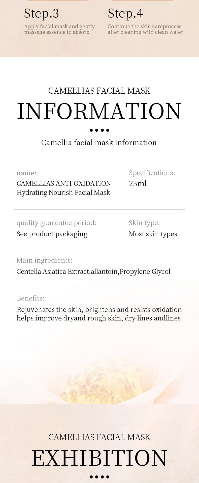 Mask25gBIOAOUA Rice Honey Hydrating Moisturizing Tablets Pack  Wholesale OBO