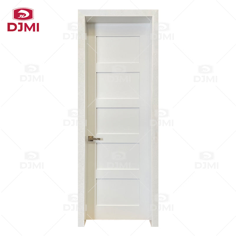 Factory Wholesale Cheap Interior Flat Door Panel Molded MDF Hollow Core 2 Panel Shaker Interior Doors