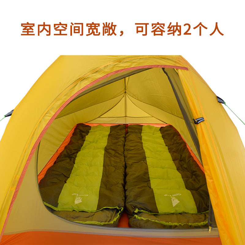 Wholesale Lightweight Hiking Tent Aluminum Pole Single Double Layer Tent Thickened Waterproof Camping Professional Mountaineering Tent Outdoor Camping