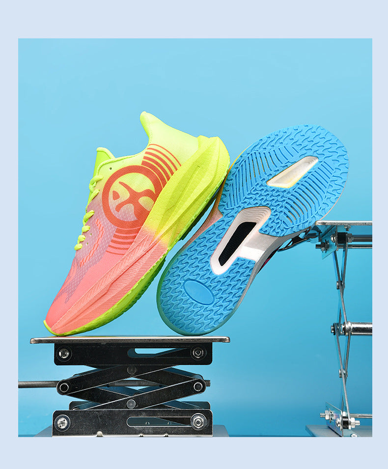 Massk New2025Carbon Plate Popcorn Bottom Running Shoes Men's Marathon Children's Sports Shoes Training Shoes
