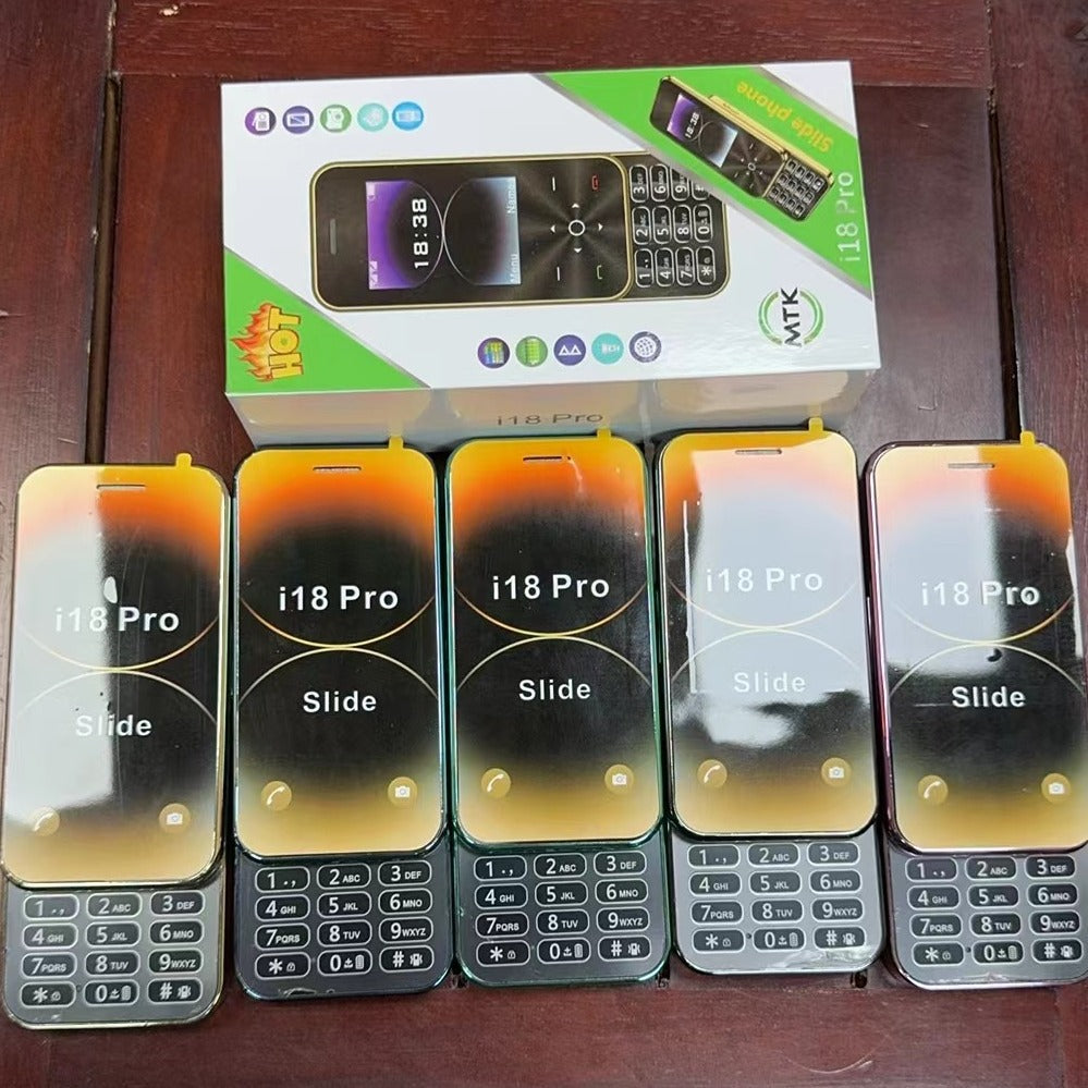 Slide Function Phone Flip Cover Elderly Button Phone Pocket Female Foreign Backup Phone