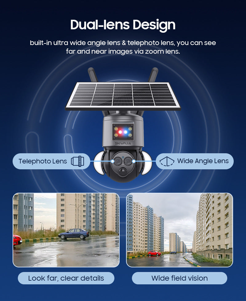 Solar Binoculars12The source manufacturer of cameras specializes in high definition6MP Outdoor Human Detection for Courtyard