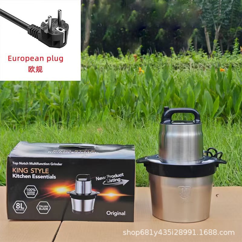 Fufumachine15L Meat Grinder Vegetable Chopper Garlic Press Multi-Functional Stainless Steel Blender Baby Food Processor