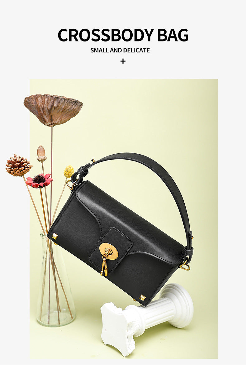 High-Quality Fashion Women's Bag Single Shoulder Bag Versatile Niche Crossbody Bag European and American Light Luxury Handbag Birthday Gift