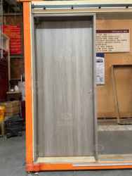 Customized Eco-friendly Paint Wood Grain Color Indoor for Room Door Modern Design Fireproof Solid Core Wood Fire Rated Door