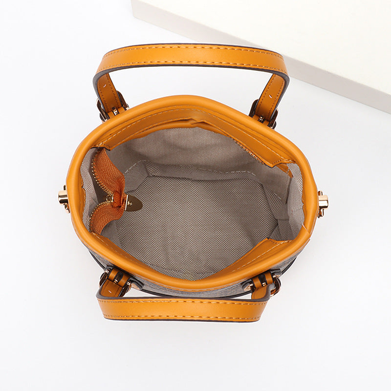 Women's Bag New Trendy Fashion Casual Vintage Bucket Bag Retro Handbag Unique Stylish Crossbody Bag