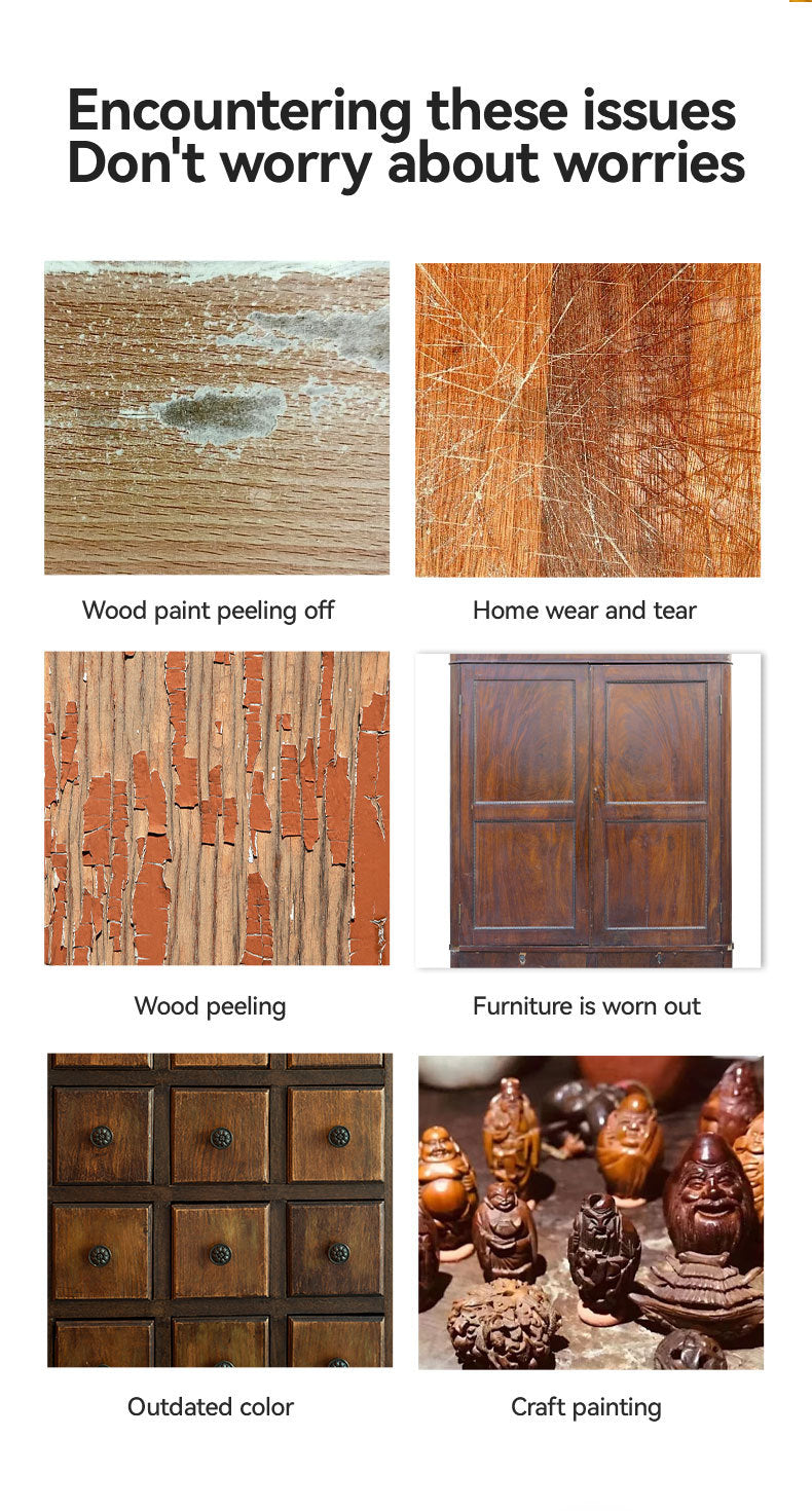 Wooden Brush Paint Solid Wood Cabinet Table Chair Water-Based Coating Door Window Furniture Renovation Color Change Latex Paint Oil Paint