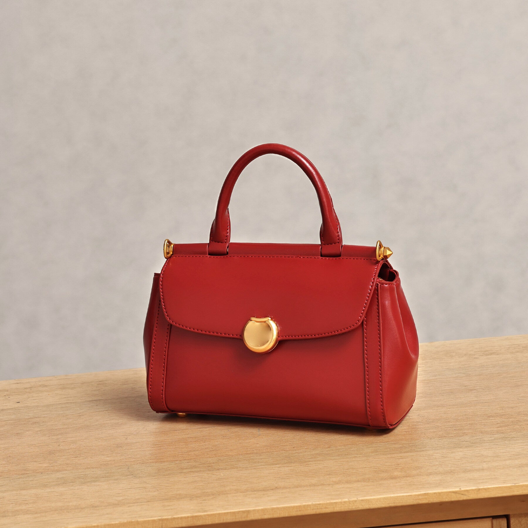 Vintage Simple Small Square Bag2025New Korean Style Personality Single Shoulder Bag Casual Crossbody Bag High-end Niche Handbag