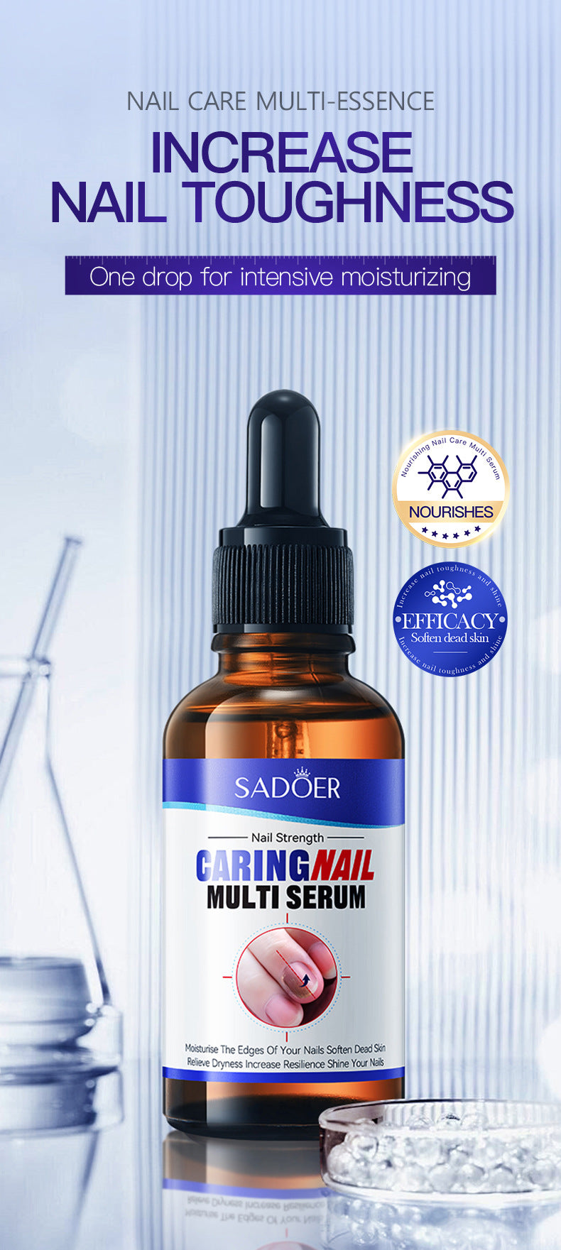 Moisturizing Nail Care Essence SADOER Skin rejuvenation and moisturizing essence liquid  wholesale